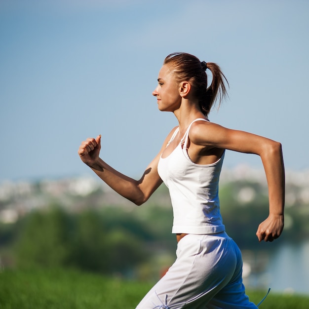 Treinamento de mulher esporte