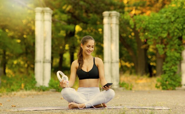 Treino e relaxamento ao ar livre