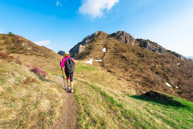 Trekking de una mujer sola