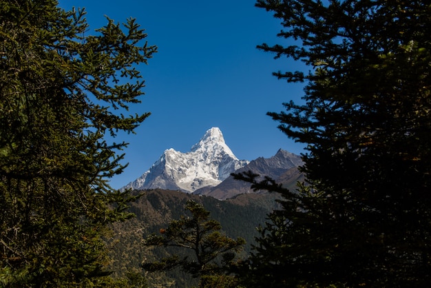 Trekking no nepal, himalaia