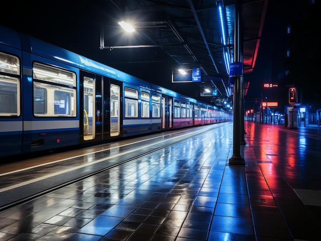 el tren está en las vías