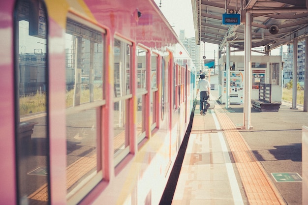 El tren en la estación de tren