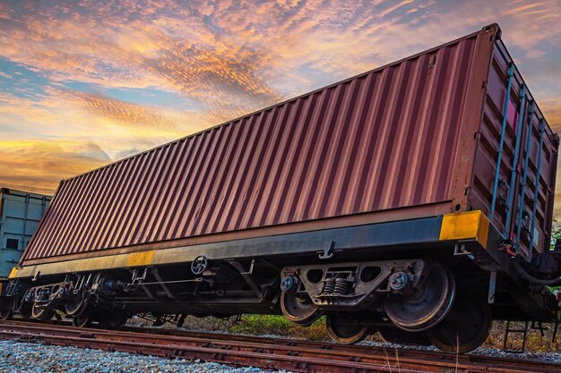 Foto tren en la estación de tren