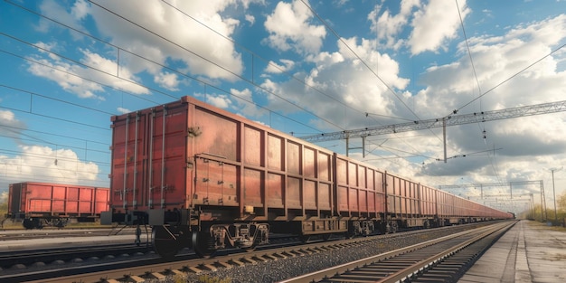 tren de mercancías en rieles IA generativa