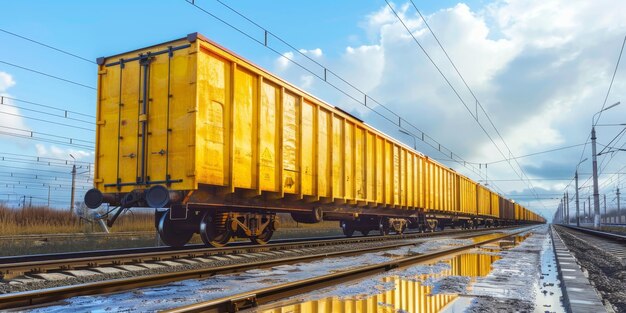 tren de mercancías en rieles IA generativa