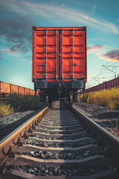 tren de mercancías en rieles IA generativa