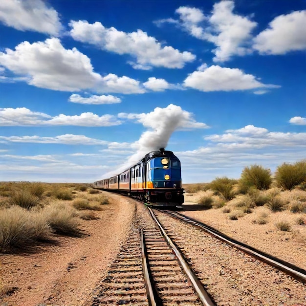 un tren con el número 1 en la parte delantera está bajando por las vías