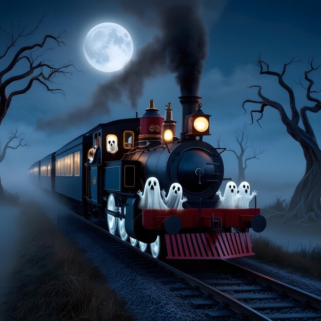 un tren con el número 3 en la parte delantera está bajando por las vías