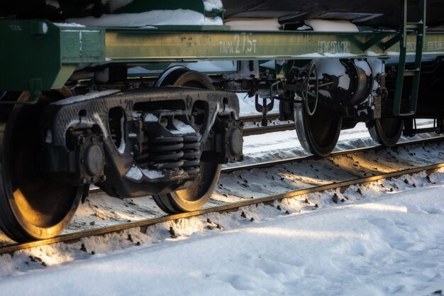 El tren en las vías del ferrocarril