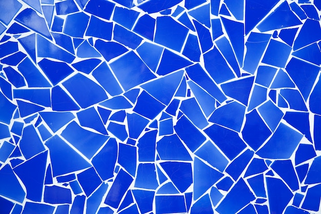 Foto trencadis azul mosaico de azulejos quebrados