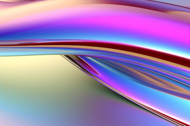 Trendiger abstrakter Chrom-Hintergrund mit Gradientenfarben