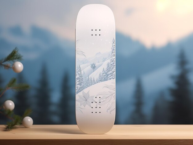 Trendiges Skateboard-Deck-Mockup für Sport und Lifestyle, KI generiert