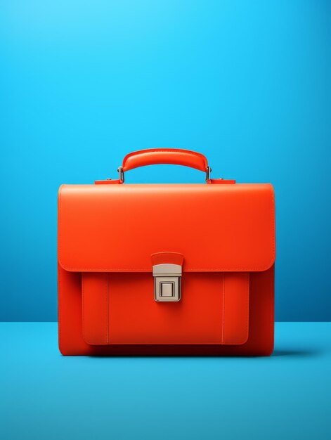 Trendy Briefcase-Zubehör Fotorealistische vertikale Illustration Trendy Baggage Ai generiert helle Illustration mit stilvollem vielseitigen Briefcase-Beschreibung