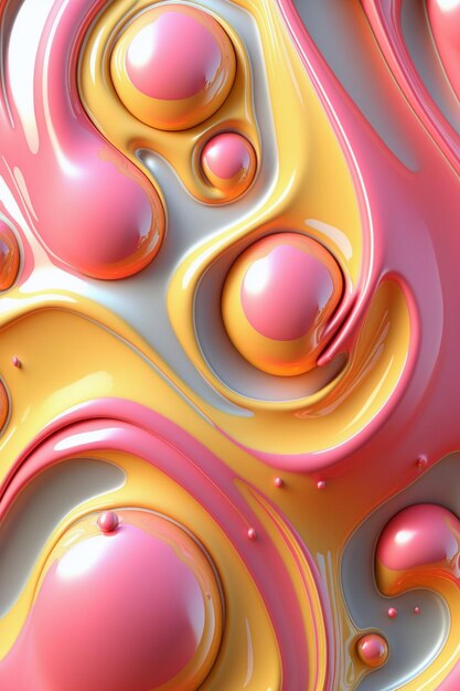 Trendy Fluid Background Ai generative