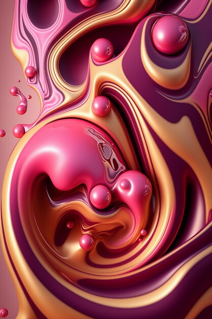 Trendy Fluid Background Ai generativo