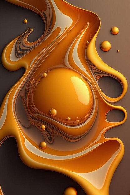 Trendy Fluid Background Ai generativo