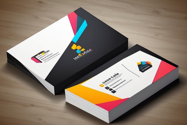 Trendy Isometric Visitenkarten Design Vektor Vorlage Layout