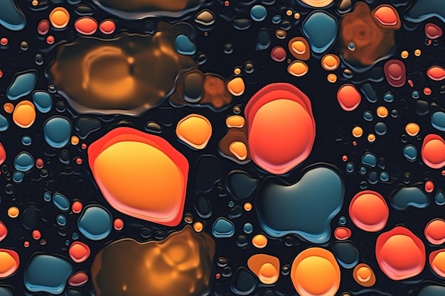 Trendy Liquid Bubble Pattern Ai generativo