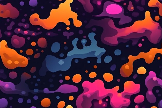 Trendy Liquid Bubble Pattern Ai generativo