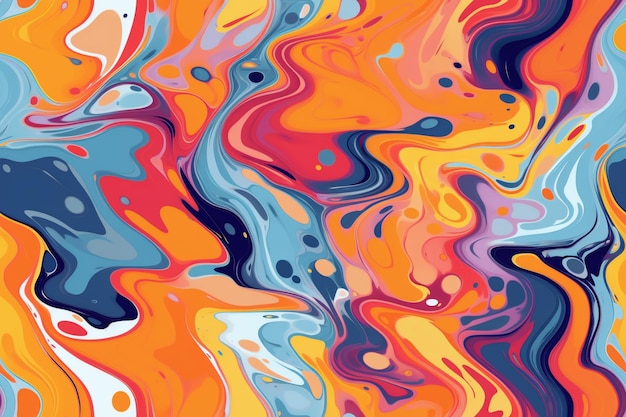 Trendy Liquid Seamless Pattern Ai generative