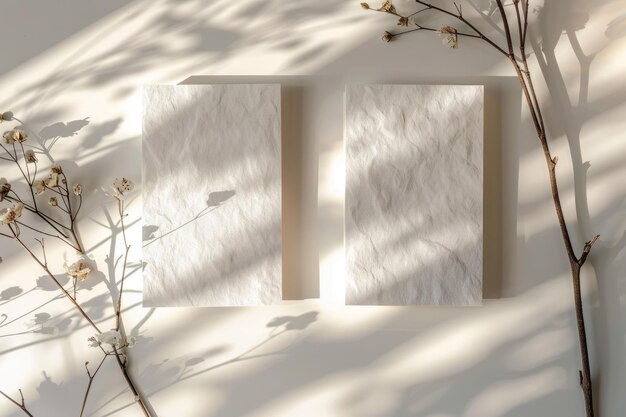 Foto trendy minimalism boho inspired podium com tons beige