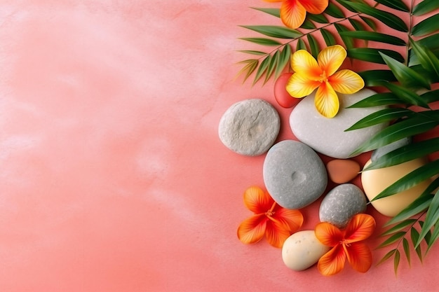 Trendy Zen Serene Background em uma elegante paleta de cores
