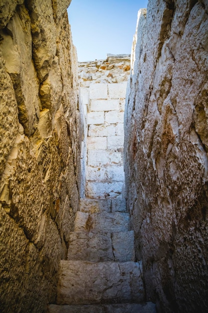 Treppe, alte spanische Festung Burg aus Stein