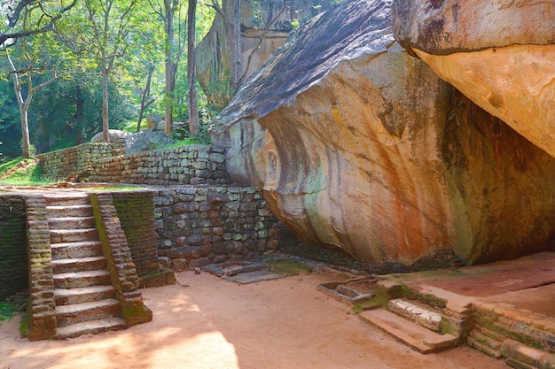 Treppe in Sigiriya Lion Castle