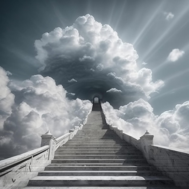 Treppe zum Himmel Generative KI