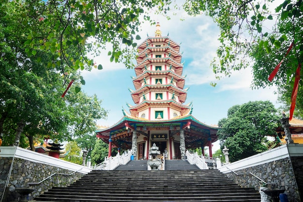 Treppe zur Avalokitesvara-Pagode