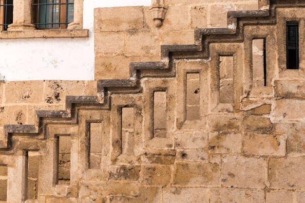 Treppen mit Balustern abstrakter klassischer Architekturinnenraumfragment