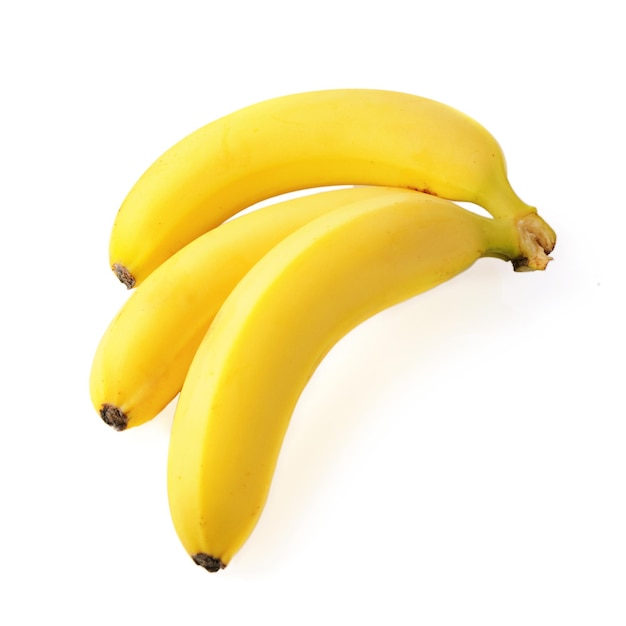 Três bananas frescas