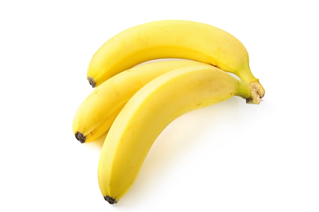 Três bananas frescas