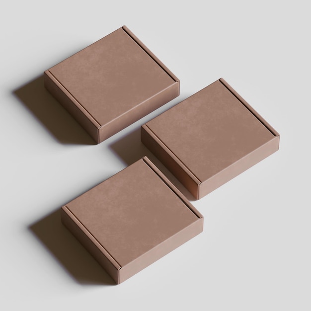 tres bloques de diferentes formas se muestran en un fondo blanco