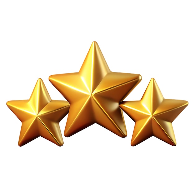 Tres estrellas de oro