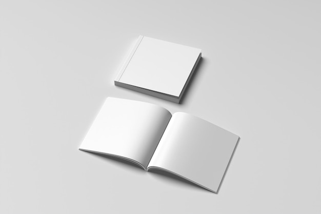 tres páginas blancas de un libro que dicen abierto