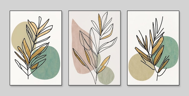 Três pinturas com cores diferentes e as palavras "arte" nelas.