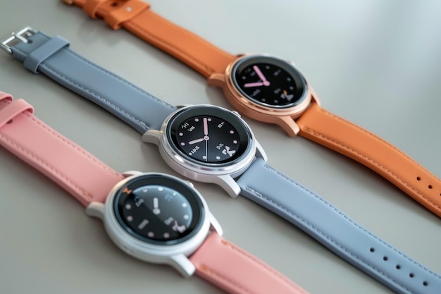 Tres relojes con correas diferentes