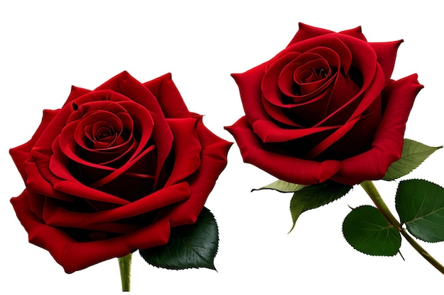 Foto tres rosas rojas