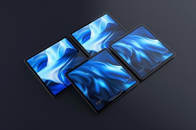 três telefones diferentes com um mostrando a palavra na parte de baixo