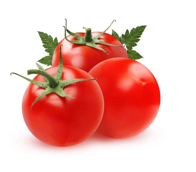 Três tomates maduros