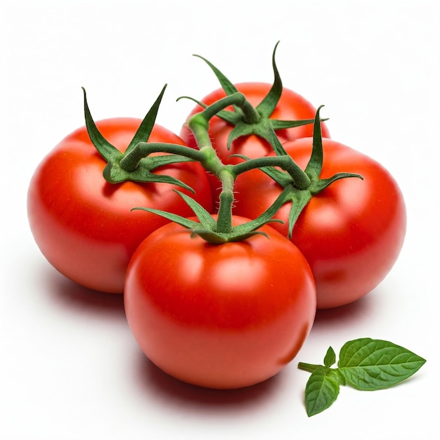tres tomates rojos con la palabra tomate en la parte inferior