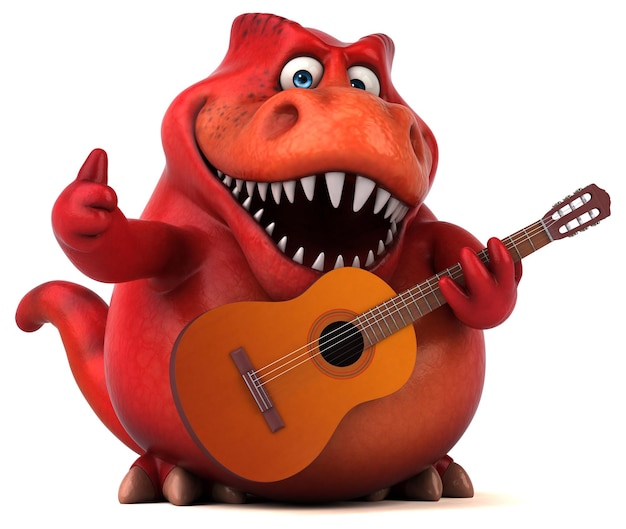 Trex Divertido - Ilustração 3D