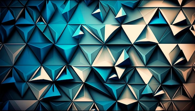 Triángulo abstracto azul de fondo