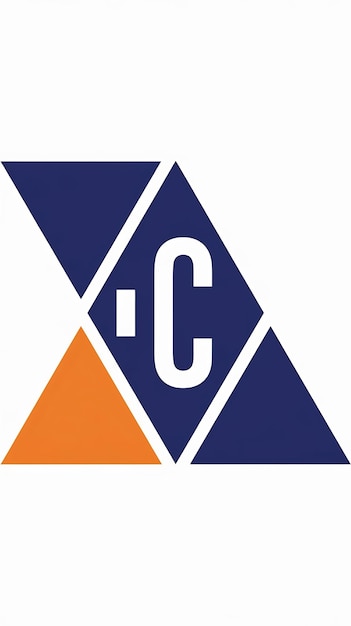 Triángulo abstracto formas geométricas polígono logotipo de la empresa signo ic