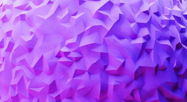 Triângulo abstrato rosa roxo e textura de papel áspero azul renderização de ilustração 3D