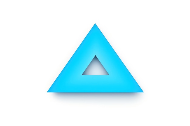 Triángulo azul aislado en fondo blanco vista superior ilustración vectorial plana ar 32 ID de trabajo 41bba28c287d4656ba0e8d8bf0462ecf