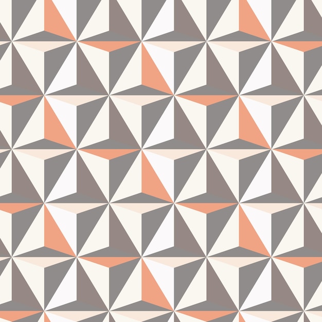 Triângulo padrão geométrico 3D png fundo laranja em estilo moderno