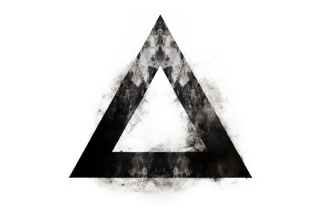 Foto un triangulo con polvo en el