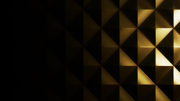Triángulo de textura metálica negro y dorado para fondo o cubierta de papel tapiz interior